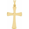 14K Yellow 21x14 mm Cross Pendant-Siddiqui Jewelers