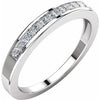 14K White 1/3 CTW Diamond Anniversary Band Size 8 - Siddiqui Jewelers