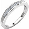 14K White 1/3 CTW Diamond Anniversary Band Size 7 - Siddiqui Jewelers