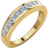 14K Yellow 1 CTW Diamond Anniversary Band Size 7 - Siddiqui Jewelers