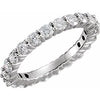 Platinum 1 1/2 CTW Diamond Eternity Band Size 6 - Siddiqui Jewelers