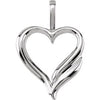 Sterling Silver Heart Pendant - Siddiqui Jewelers