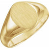 10K Yellow 10x8 mm Oval Signet Ring-Siddiqui Jewelers