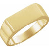 14K Yellow 15x7.5 mm Rectangle Signet Ring - Siddiqui Jewelers