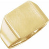 14K Yellow 14 mm Square Signet Ring - Siddiqui Jewelers