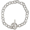 Sterling Silver Toggle 8" Bracelet - Siddiqui Jewelers