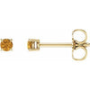 14K Yellow 2.5 mm Natural Citrine Stud Earrings Siddiqui Jewelers