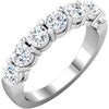 14K White 1 3/8 CTW Diamond Anniversary Band - Siddiqui Jewelers