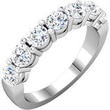 14K White 1 3/8 CTW Diamond Anniversary Band - Siddiqui Jewelers