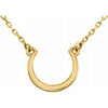14K Yellow Crescent 18" Necklace - Siddiqui Jewelers