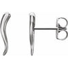 Sterling Silver Horn Earrings - Siddiqui Jewelers