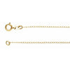 14K Yellow 1 mm Solid Baby Curb 24" Chain
-Siddiqui Jewelers