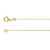 14K Yellow 1 mm Solid Baby Curb 20" Chain
-Siddiqui Jewelers