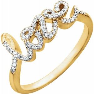 14K Yellow 1/6 CTW Diamond Ring - Siddiqui Jewelers