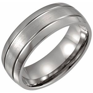 Titanium 8 mm Band Size 9.5 - Siddiqui Jewelers