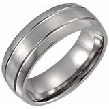 Titanium 8 mm Band Size 7.5 - Siddiqui Jewelers