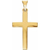 14K Yellow 20x13.7 mm Cross Pendant -Siddiqui Jewelers