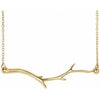 14K Yellow Branch Bar 16-18" Necklace    -Siddiqui Jewelers