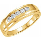 14K Yellow 1/3 CTW Diamond Band Size 11 - Siddiqui Jewelers