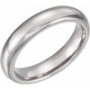 Tungsten 4 mm Half Round Band Size 8.5-Siddiqui Jewelers