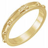 14K Yellow Rosary Ring Size 5 - Siddiqui Jewelers