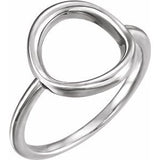 Sterling Silver Circle Ring - Siddiqui Jewelers