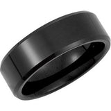 Tungsten 8.3 mm Band with Black PVD Size 10.5 - Siddiqui Jewelers