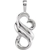 14K White Fashion Pendant - Siddiqui Jewelers