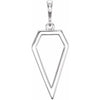 Sterling Silver Geometric Pendant - Siddiqui Jewelers