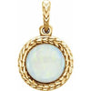 14K Yellow Opal Pendant - Siddiqui Jewelers