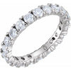 14K White 1 3/4 CTW Diamond Eternity Band Size 4 - Siddiqui Jewelers