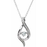 14K White 3/8 CTW Diamond Mystara® 16-18"  Necklace - Siddiqui Jewelers