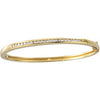 14K Yellow 5/8 CTW Diamond Bangle Bracelet - Siddiqui Jewelers
