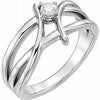 14K White 1/2 CT Diamond Ring   -Siddiqui Jewelers