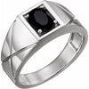 14K White Onyx Ring - Siddiqui Jewelers