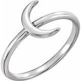Sterling Silver Crescent Ring - Siddiqui Jewelers