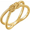 14K Yellow Rope Knot Ring - Siddiqui Jewelers