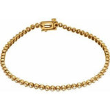 14K Yellow 1 CTW Diamond Line Bracelet - Siddiqui Jewelers