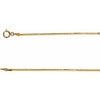 14K Yellow 1.5 mm Flexible Herringbone Chain 18" Chain
-Siddiqui Jewelers