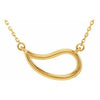 14K Yellow Paisley 18" Neckalce - Siddiqui Jewelers