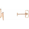 14K Rose Lightning Bolt Earrings Siddiqui Jewelers