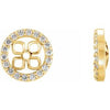 14K Yellow 6 mm ID 1/6 CTW Diamond Earring Jackets-Siddiqui Jewelers