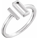 Sterling Silver Bar Ring - Siddiqui Jewelers