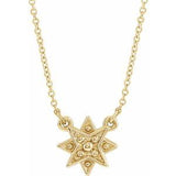 14K Yellow Star 16-18" Necklace - Siddiqui Jewelers