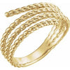14K Yellow Rope Ring - Siddiqui Jewelers