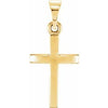 14K Yellow 14.5x9.7 mm Cross Pendant -Siddiqui Jewelers