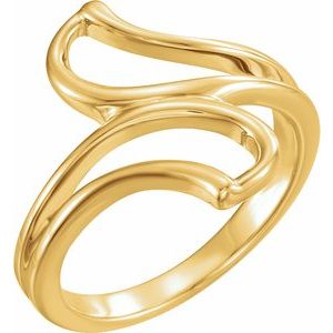 14K Yellow Freeform Remount Ring - Siddiqui Jewelers