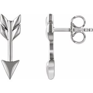 Sterling Silver Arrow Earrings - Siddiqui Jewelers