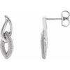 Sterling Silver Beaded Drop Earrings - Siddiqui Jewelers
