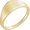 14K Yellow 21x7 mm Geometric Signet Ring - Siddiqui Jewelers